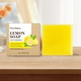 thumbnail image 4 of MUAXDA Lemon Soap Bar - Lemon Bar Soap - Hydrating Body Soap - Suitable for All Skin Types - Envelops your Skin in a Burst of Refreshing Aroma, 4 of 7