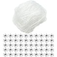 thumbnail image 2 of Zoxiy Glow in The Dark Halloween Spider Web Decorations, Stretchable Fluorescent Luminous Cotton Cobweb, Flexible DIY Halloween Decor MaterialFestive Cobweb for Party Scene Display Holiday Layout, 2 of 6