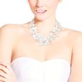 thumbnail image 5 of White Quartz Sakura Gradual Flower .925 Silver Necklace, 5 of 5