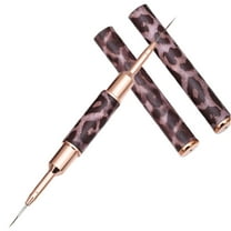 IBASETOY Nail Design Brush Nail Art Tool Metal Leopard 1Pack for Home Use