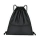 thumbnail image 2 of Mochila con cordón Mochila práctica Mujeres Hombres Mochilas portátiles Mochila para Negro, 2 of 8