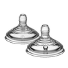 Tommee Tippee Natural Start Baby Bottle Nipples, Fast Flow, 6+ Months, Breast-like, Anti-Colic Valve, Soft Silicone, 2 Pack