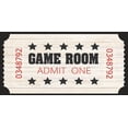 thumbnail image 2 of Jacobs, Cindy 14x9 Gold Ornate Wood Framed with Double Matting Museum Art Print Titled - Game Room Ticket, 2 of 4