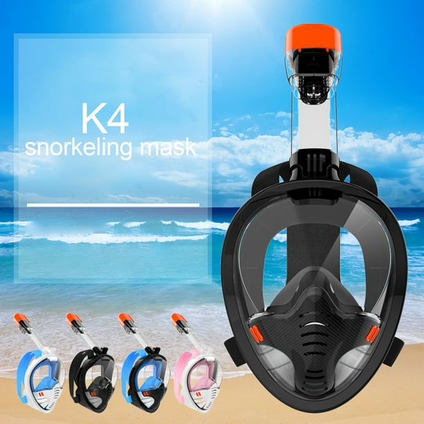 Travelwant Full Face Snorkel Mask Snorkeling Gear With Camera Mount