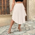 thumbnail image 7 of CQONEPT Plus Size Wide Leg Palazzo Pants for Women Dressy Casual Baggy Pant Elastic Waist Lightweight Fashion Trousers White 2XL, 7 of 7