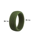 thumbnail image 3 of Firefly Hope Mens 8.7mm Wide Bark Stria Silicone Wedding Band 5pcs Pack Rubber Rings,Size 10, 3 of 4