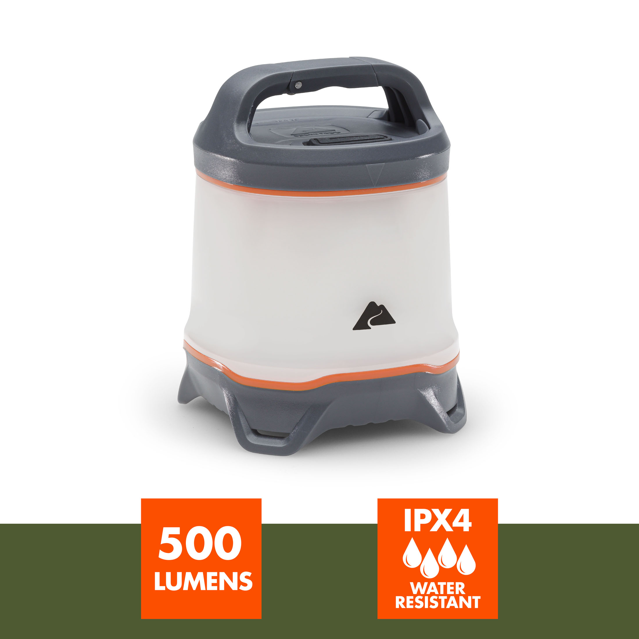 Linterna LED mini para acampar de 500 lúmenes con mango de mosquetón 2