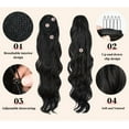 thumbnail image 3 of Namzi Extension Ponytail - 66.04CM Light Blonde Wavy Hair Extensions,high-temperature silk Natural-Looking Synthetic Hair Extension, 1 Pcs, 3 of 4