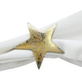 thumbnail image 4 of Saro Lifestyle Gold Texture Star Napkin Ring (Set of 4), 4 of 5