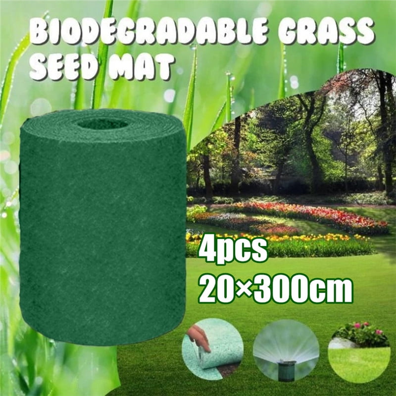 Biodegradable Grass Seed Mat Fertilizer Garden Picnic 20*300cm NEW 