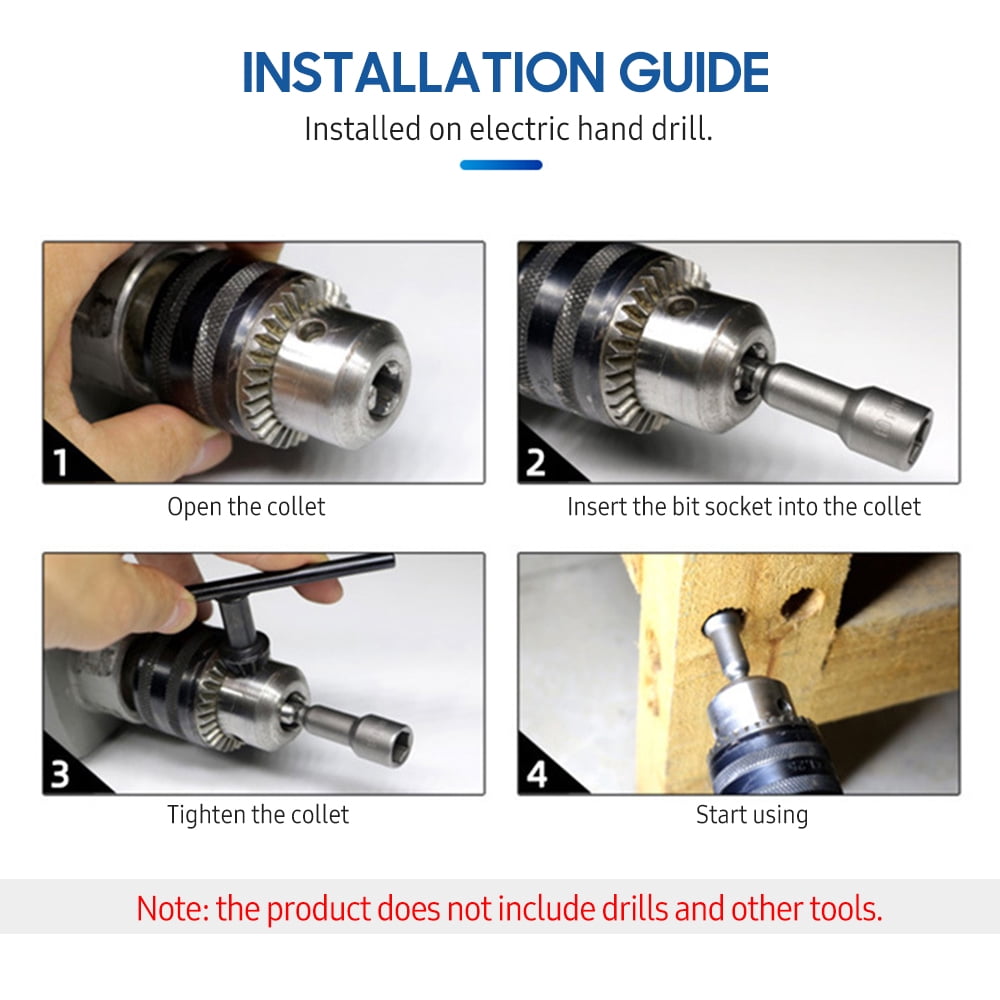 Wrench socket,Set Wrench Screw Bit Drill With Pcs Driver 5.5-19mm Vanadium Steel Socket Set Wrench Drill Bit Set 5.5-19mm Vanadium 15 Pcs Bit Socket Set Bit Set 5.5-19mm Qudai