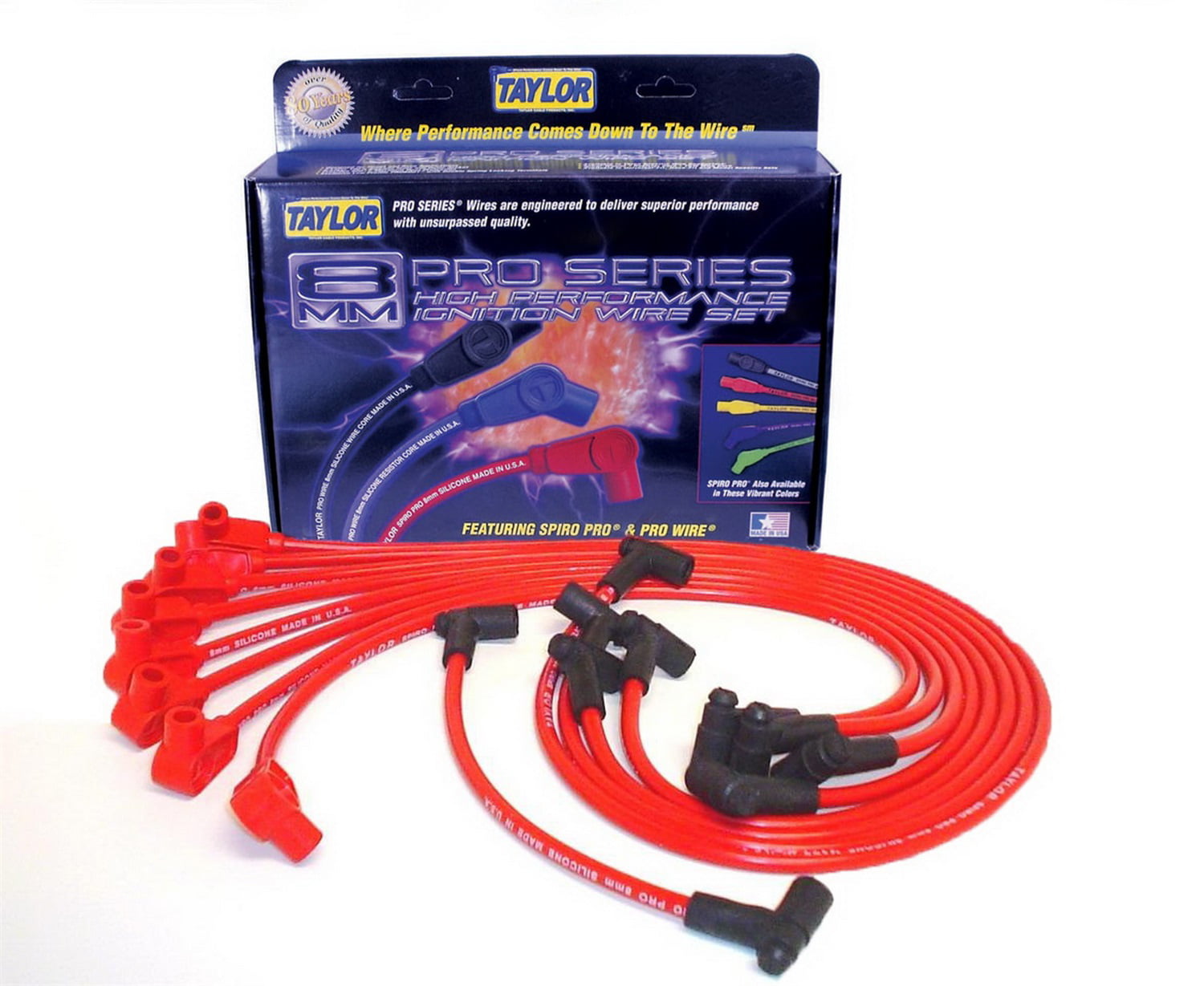 Taylor 74236 Spiro-Pro Spark Plug Wires 8mm 