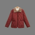 thumbnail image 4 of PiGOGI Women's Winter Jacket Casual Winter Coat Fall Outerwear Red XL, 4 of 4