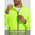 thumbnail image 4 of Qualidyne Chaqueta de Ciclismo para Hombre, Rompevientos Ligero a Prueba de Viento de Running, Abrigo de Ciclismo Transpirable de Secado Rápido y Reflectante, 4 of 7