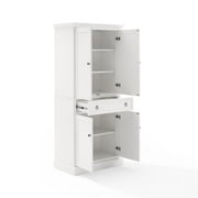 Crosley Winston Pantry Cabinet with Storage Shelves, Wood White