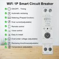 thumbnail image 3 of Disyuntor Inteligente Tuya ZigBee con Temporizador de Reconexión, Medidor de Energía, Monitor de KWH y Protección Sobrecargas para ZigBee., 3 of 5
