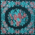 thumbnail image 1 of Ahgly Company Indoor Square Medallion Light Blue French Area Rugs, 5' Square, 1 of 4