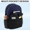 thumbnail image 4 of 24 Pack Multipocket Backpacks with Front Velcro Closure Pockets and Side Mesh Pockets in Dark Colors Pack, 4 of 6
