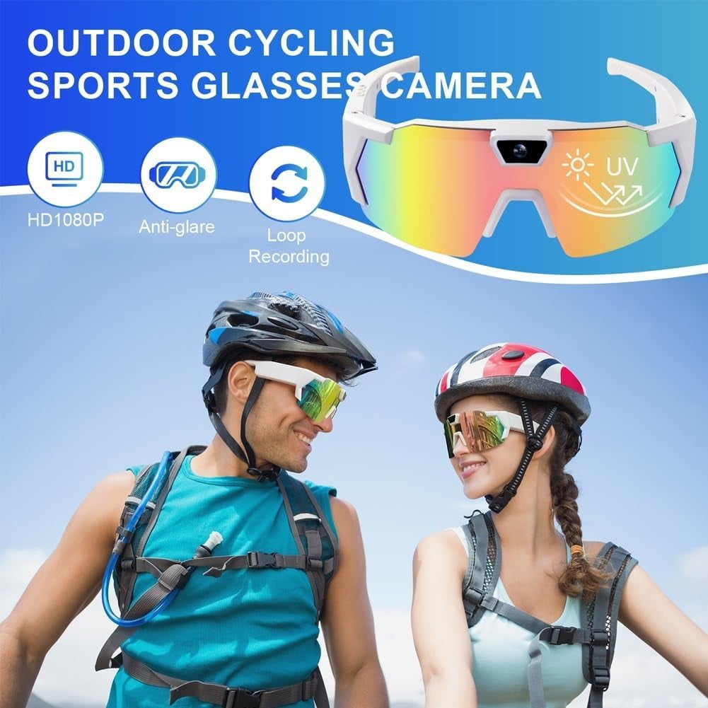 Glasses 4K Baseball Sunglasses with Camera, 2026 Upgrade Smart Camera Glasse for Men Women Sunglasses with Cameras