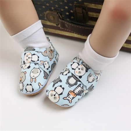 

Hunpta Infant Toddler Baby Boys Girls Cartoon Prewalker Soft Anti-Slip Walking Shoes