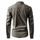 thumbnail image 3 of pstuiky Camisas casuales de manga larga para hombre, Camisa vaquera holgada de manga larga con cuello alto y botones sólidos para hombre camisetas de hombre xxl, 3 of 3