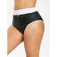 thumbnail image 2 of Lazo de la cintura contraste del tamaño inferior Swim Piping Plus Rosegal  Camisetas sin mangas de talla grande, 2 of 5