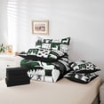 thumbnail image 6 of Feelyou Wildlife Moose Deer Twin Bedding Sets 7pcs, Green Buffalo Bedding Comforter Set, 6 of 8