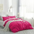 thumbnail image 7 of IR Imperial Rooms 2 Piece Duvet Cover Set Soft Microfiber Button Closer Hot Pink Color Twin All-Age, 7 of 7
