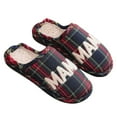 thumbnail image 7 of Popular Thanksgiving Gift Scottish Plaid Cotton Slippers Women's Home Winter Wool Slippers, 7 of 7