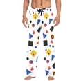 thumbnail image 7 of FORMRS Mens Pajama Pants with Pockets Sleepwear Lounge Bottoms Sizes S-2XL, Black Simple Shapes, 7 of 7