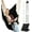 Black With 2 Cushions, variant on Hanging Hammock Chair Swing with Foot Rest - Indoor and Outdoor Hanging Chair - Quick Easy Setup with Durable Hardware - Full Body Support - 440 Lbs Capacity