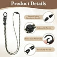 thumbnail image 3 of Uxcell Neck Lanyard, Breakaway Badge Lanyard with Detachable Buckle Camouflage Green, 3 of 7