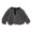 Dark Gray, variant on Girls Ruffle Mock Neck Base Layer Shirt, Long Sleeve Fleece Thermal Top for Toddlers