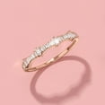 thumbnail image 4 of Ross-Simons 0.20 ct. t.w. Baguette Diamond Ring in 14kt Rose Gold, Women's, Adult, 4 of 5