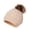 M, variant on JFOPQVSM Infant Toddler Winter Skiing Hat for Baby Girl Boy Knitted Warm Skiing Caps Pompom Kids Hat 0-6Y