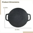 thumbnail image 4 of 13.4 in Korean BBQ Grill Pan, Stainless Steel BBQ Grill Pan with Handles, Indoor and Outdoor Use, Griddle for Gas or Induction Ranges, 4 of 5