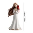thumbnail image 4 of 2026 Cardinal Memorial Statue (7.9"), Hand-Painted Resin Angel Figurine Holding Red Bird, Sympathy Gift for Loss of Loved One, Bereavement Home Decor, 4 of 7