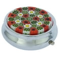 thumbnail image 4 of GlassOfVenice Murano Glass Millefiori Pill Box - Silver Round, 4 of 5