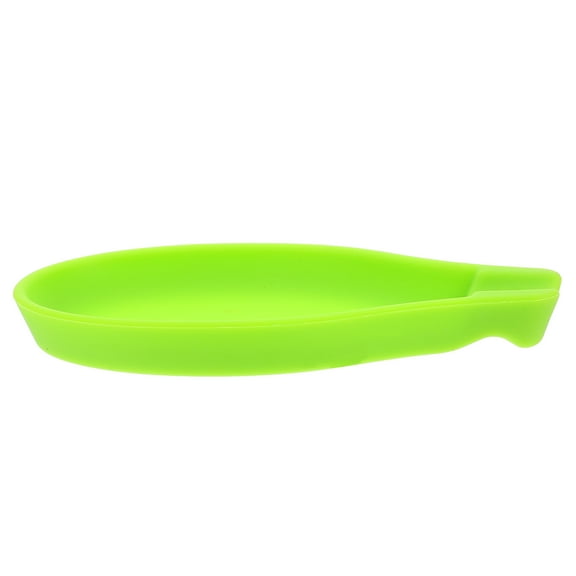 HOMEMAXS  Spoon Rest for Kitchen Counter Red Spoons Silicone Safe and Firm Holder Baby