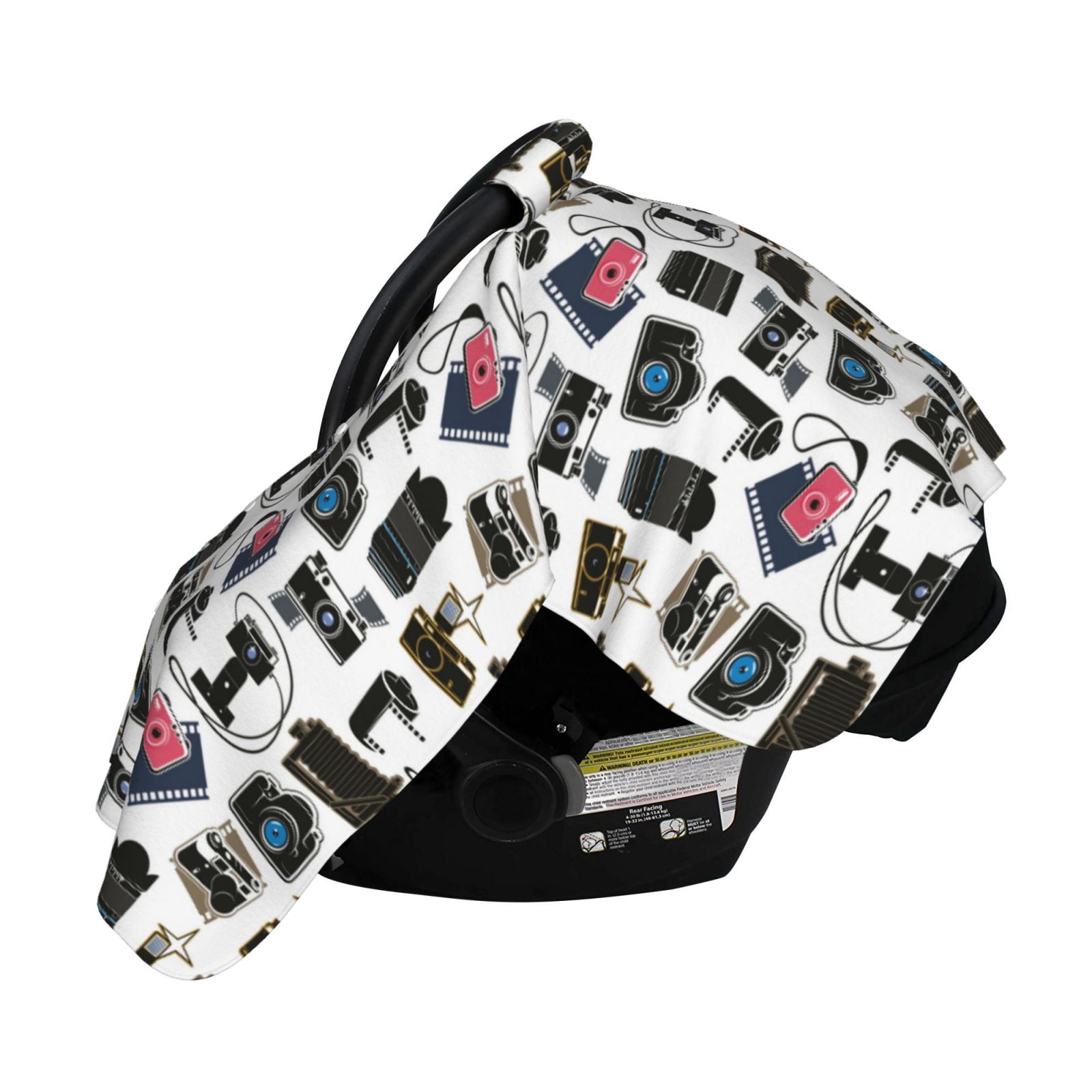 Naloa Cool Camera Baby Car Seat Cover, Breathable Baby Carrier Cover, Multiuse Baby Carrier Cover & Nursing Breastfeeding Cover