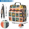 thumbnail image 2 of FORMRS Zipper Binder with Shoulder Strap 2-inch Ring 500 Sheet Capacity File Bag, Jungle Stamp, 2 of 5