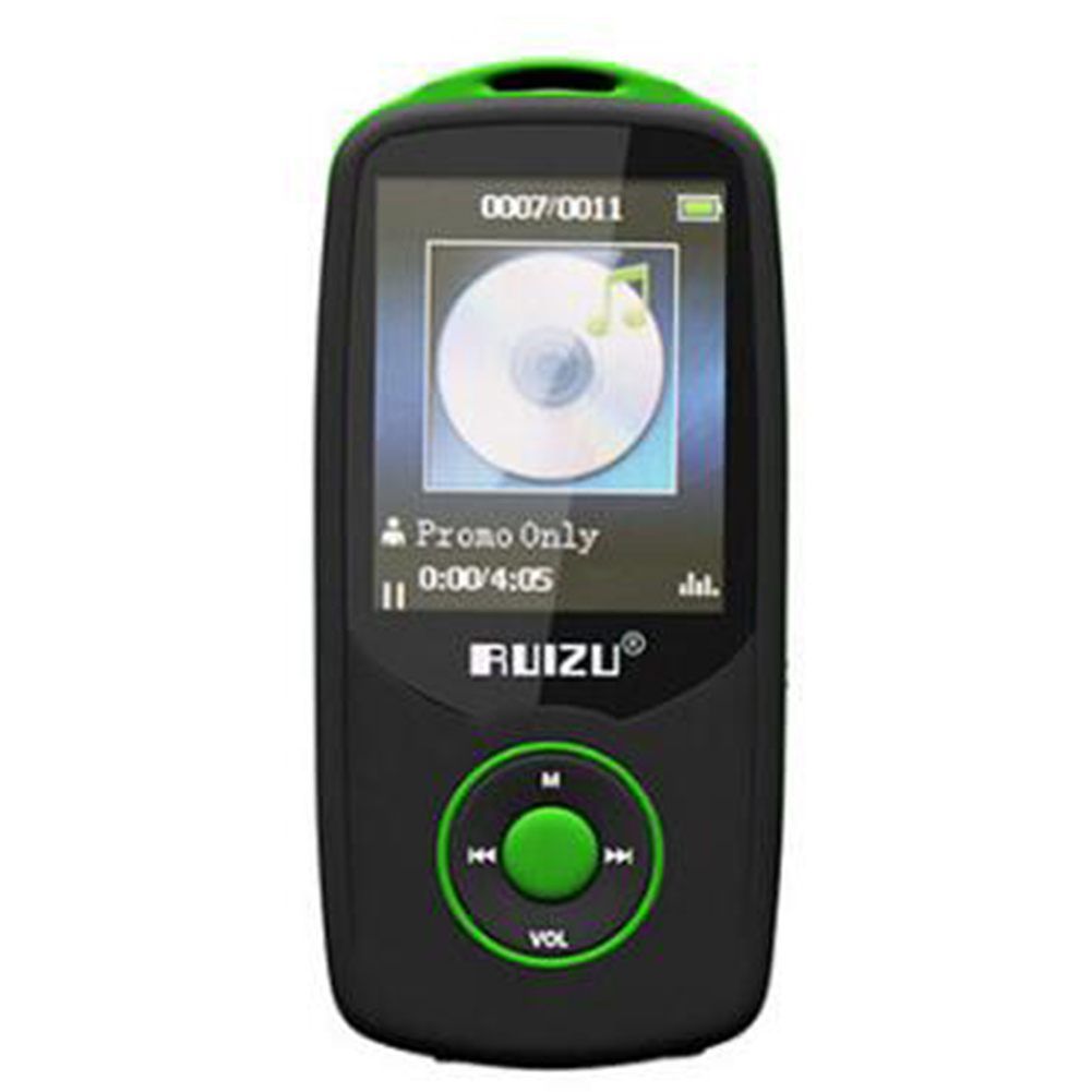 RUIZU X06 Bluetooth Sport MP3 Player with 1.8Inch Screen Player 100Hours Lossless Recorder