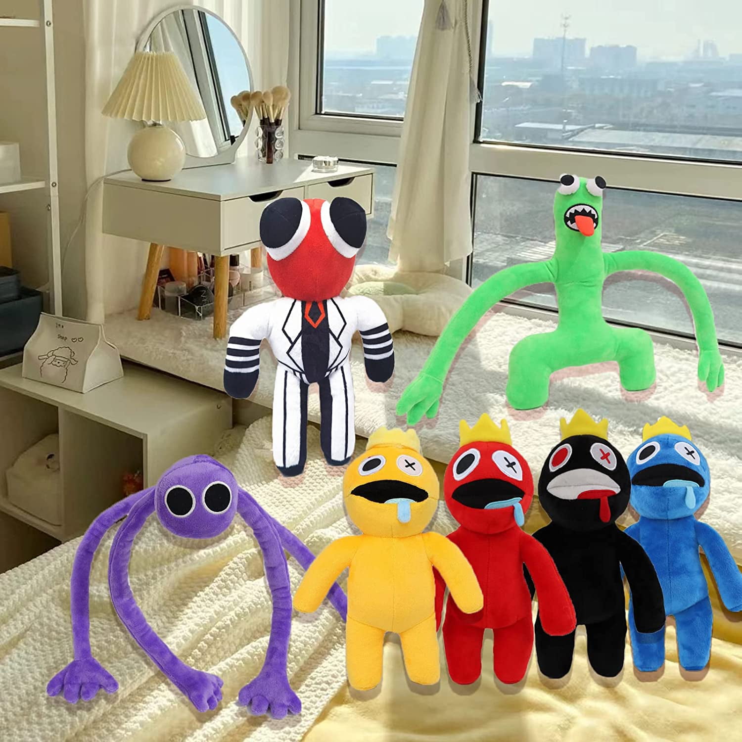  UCC Distributing Rainbow Friends Red Friend Scientist, 8  Stuffed Animal Plush Toy : Toys & Games