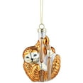 thumbnail image 2 of Northlight Sloth with Bamboo Glass Christmas Ornament - 4" - Gold, 2 of 7