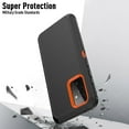 thumbnail image 2 of Xihaiying Samsung Galaxy A72 5G Case Heavy Duty Hard Shockproof Armor Protector Case Cover for Galaxy A72 5G Phone Case (Black+Orange), 2 of 6