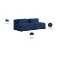 thumbnail image 2 of Meridian Furniture Cube Navy Durable Linen Modular Sofa, 2 of 7