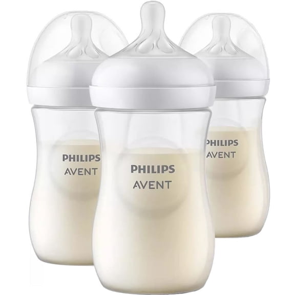 Philips Avent Natural Baby Bottle with Natural Response Nipple - Clear, 9oz
