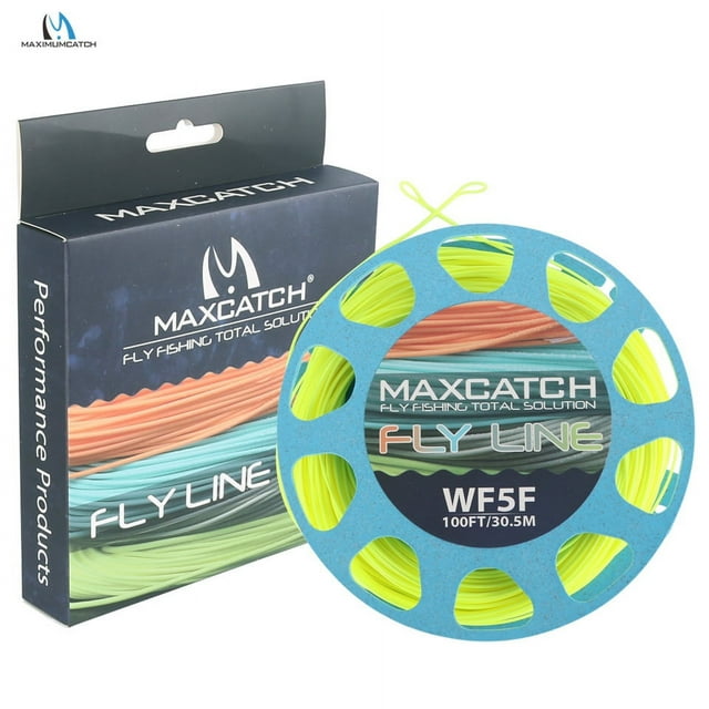 1-8wt Weight Forward Floating Fly Fishing Line 100FT Multi Color Fly Line Yellow WF6F