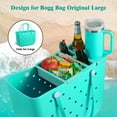 thumbnail image 7 of Top Cup Holder Tray for Bogg Bag Large, Waterproof ABS Drink Holder Fit for Stanley Cup - Organizer & Topper Tray Accessories for Bogg Bag (GREEN), 7 of 7