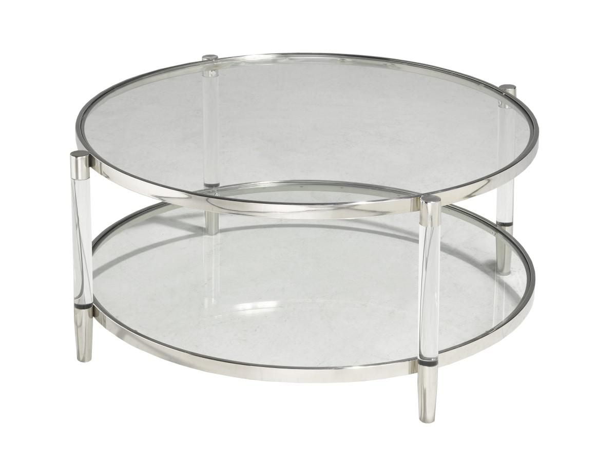 Emma Coffee Table, Acrylic/Silver